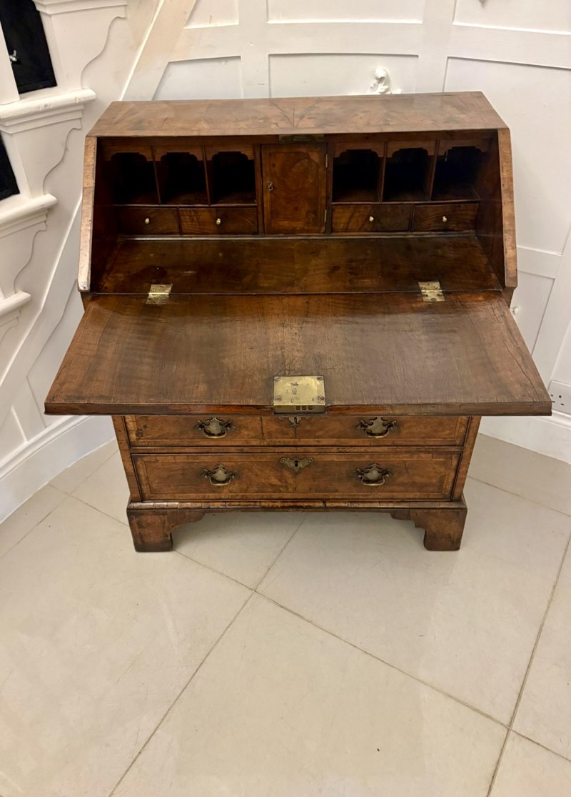 Superb Early 18th Century Quality Antique George I Walnut Bureau